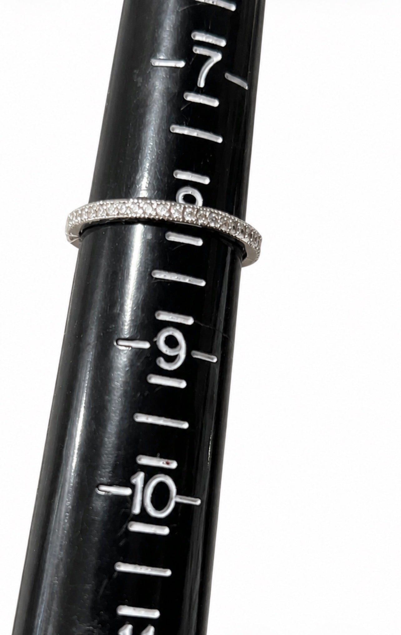 Eternity band ring 925 Sterling Silver